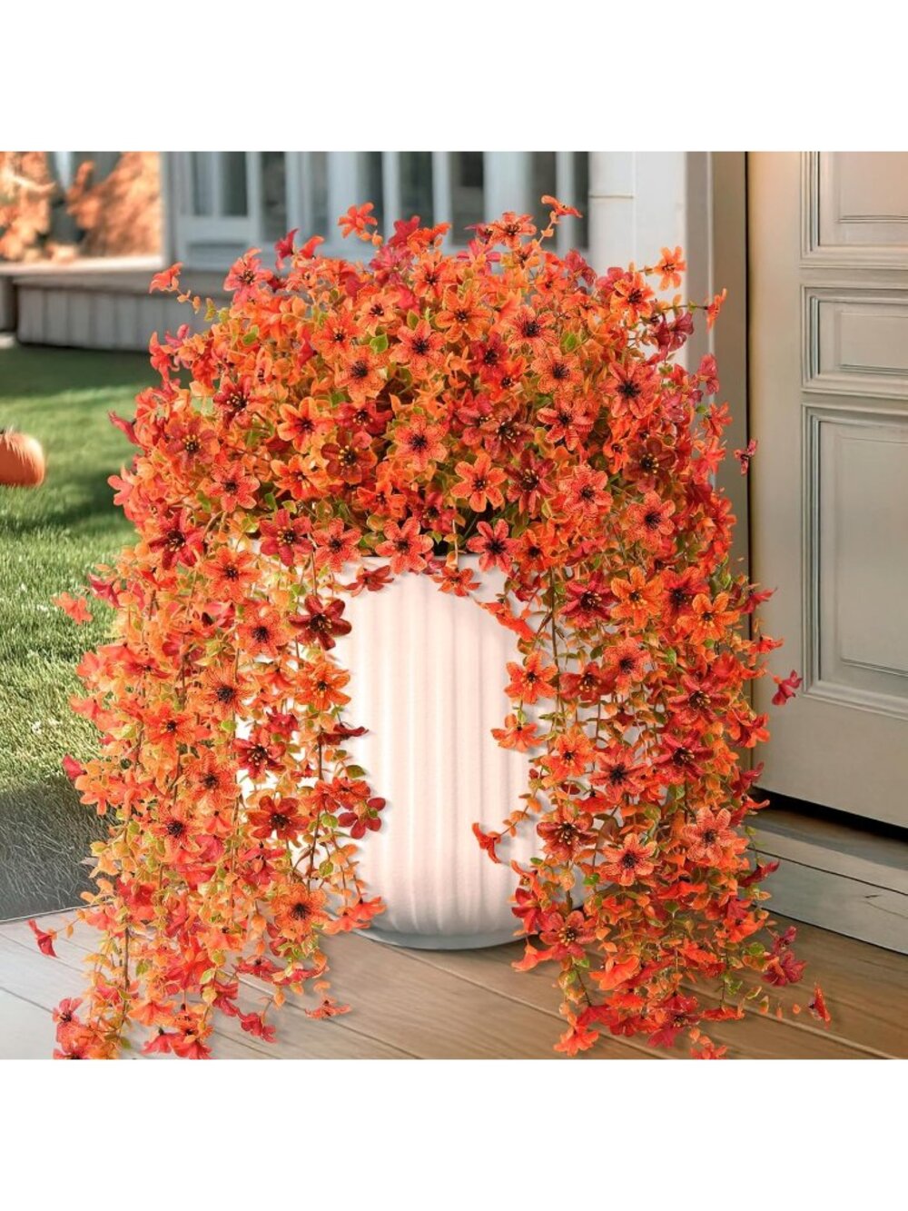 New Artificial Fall Fake Flowers for Outdoor Fake Hanging Decoration